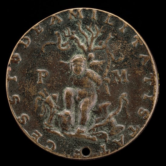 Captive Love Bound to a Tree [reverse], probably c. 1500/1530.