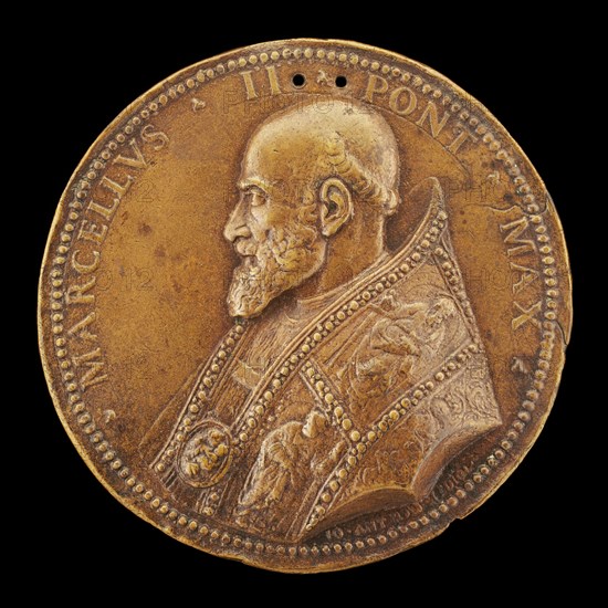 Marcellus II (Marcello Corvino, 1501-1555), Pope 1555 [obverse], c. 1555.