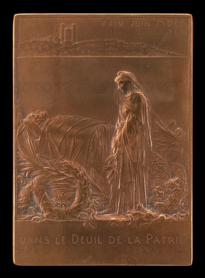 France Mourning the President of the Republic [reverse], 1894.