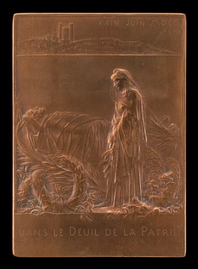 France Mourning the President of the Republic [reverse], 1894.