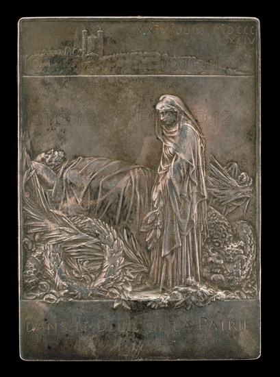 France Mourning the President of the Republic [reverse], 1894.