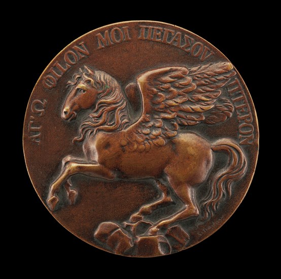 Pegasus Soaring above Parnassus [reverse], c. 1815.