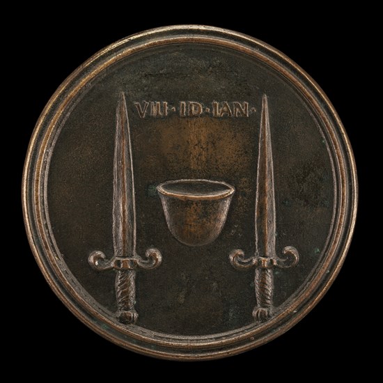 Cap of Liberty between Daggers [reverse], c. 1740.