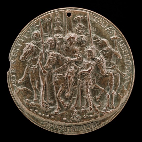 Francesco II Gonzaga and Soldiers [reverse], c. 1495.