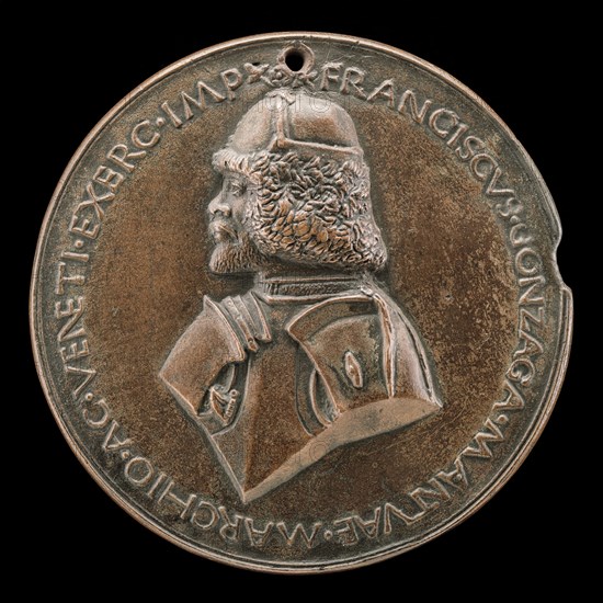 Francesco II Gonzaga, 1466-1519, 4th Marquess of Mantua 1484 [obverse], c. 1495.