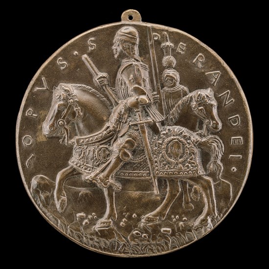 Giovanni II Bentivoglio and Squire [reverse], probably c. 1478/1482.