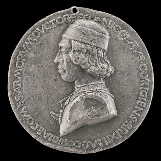Niccolò da Correggio, 1450-1508, Count of Brescello 1480 [obverse], c. 1480.