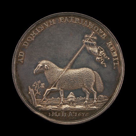 Lamb of the Redeemer [reverse], 1676. Possibly by Christoph Sucro.