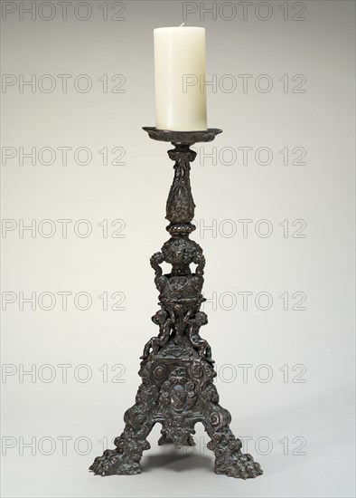 Altar-Candlestick with Shield of Arms of the Garzoni of Venice, third quarter 16th century.