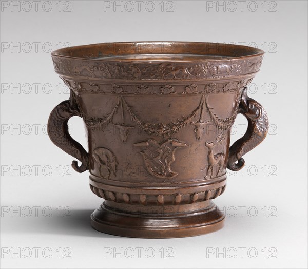 Mortar with Shields of Badoer Arms, 16th century.