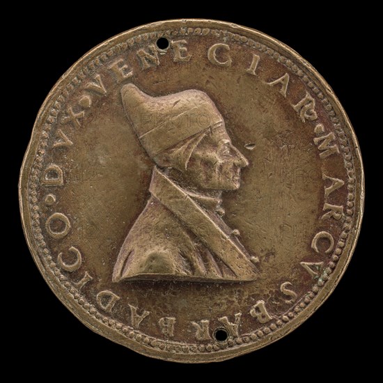 Marco Barbarigo, c. 1413-1486, Doge of Venice 1485 [obverse], 1485/1486.