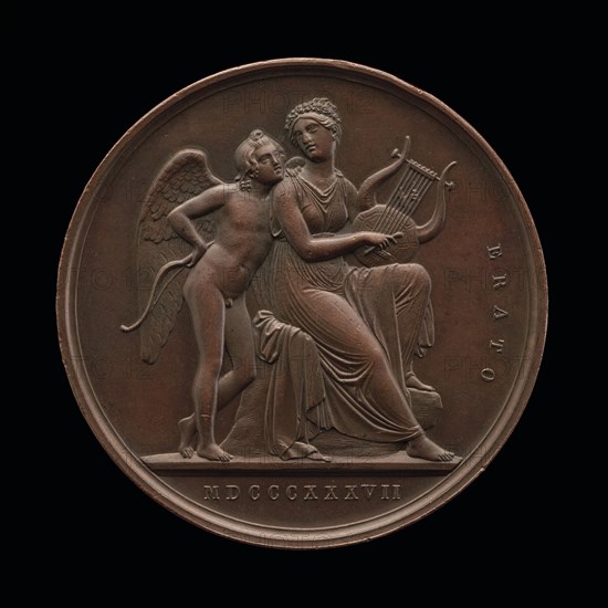 Cupid and Erato [reverse], 1837.