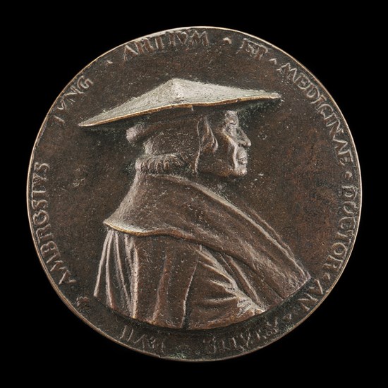 Ambrosius Jung, 1471-1548, City Physician of Augsburg [obverse], 1528.