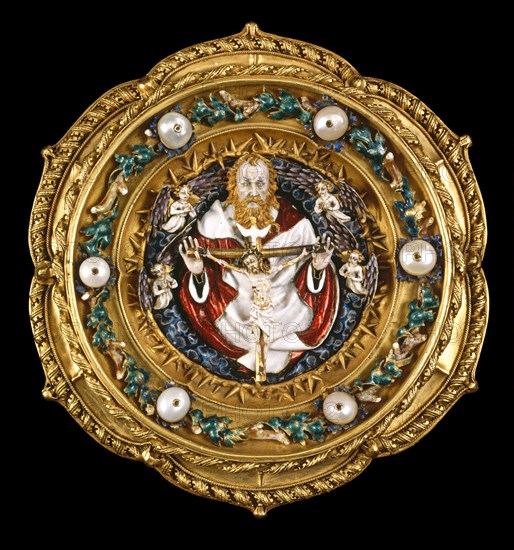 Morse with the Trinity, c. 1400/1410 (Trinity and Angels); 1884/1897 (setting).