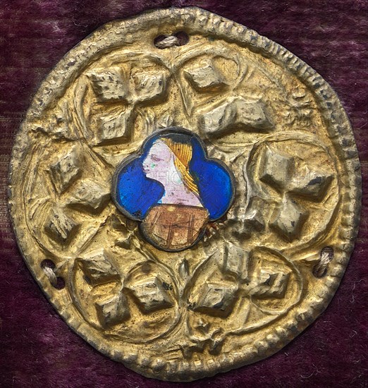 Costume Ornament with Profile Portrait, c. 1380/1400.