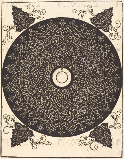 The Third Knot (with a black circle on a white medallion), probably 1506/1507.