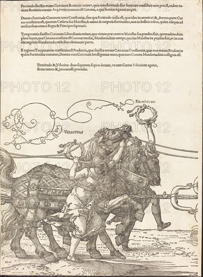 The Triumphal Chariot of Maximilian I (The Great Triumphal Car) [plate 5 of 8], 1523 (Latin ed.).