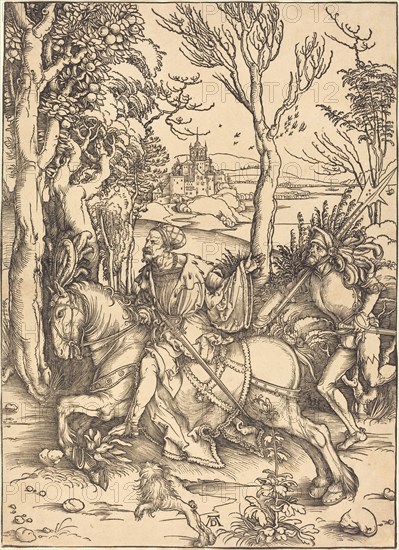 The Knight on Horseback and the Lansquenet, c. 1496/1497.