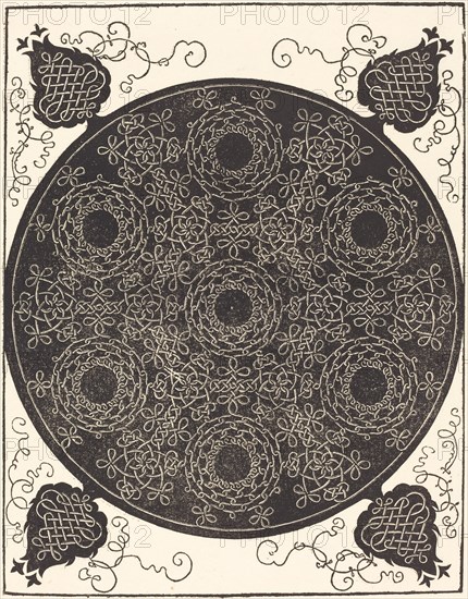 The Fourth Knot (combining seven circular groups of knots with black centers), probably 1506/1507.