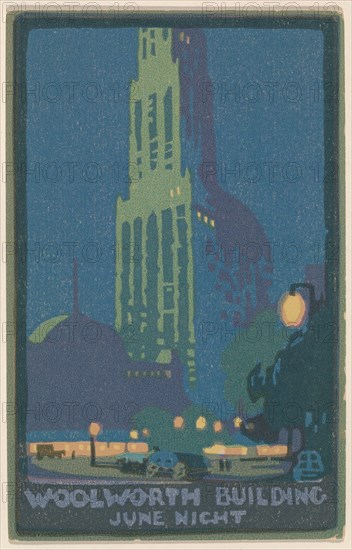 Woolworth Building June Night, 1916.
