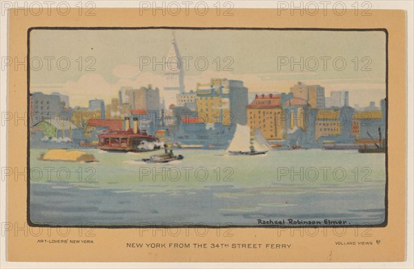 New York from the 34th Street Ferry, 1914.