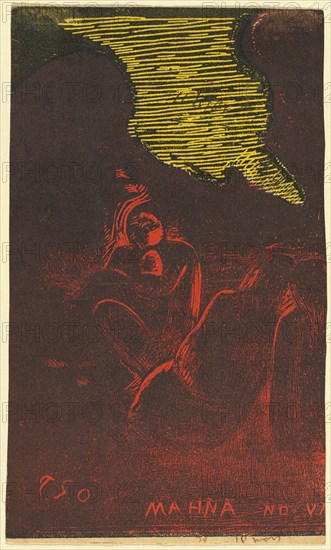 Mahna no Varua Ino (The Demon Speaks) [verso], 1894/1895.
