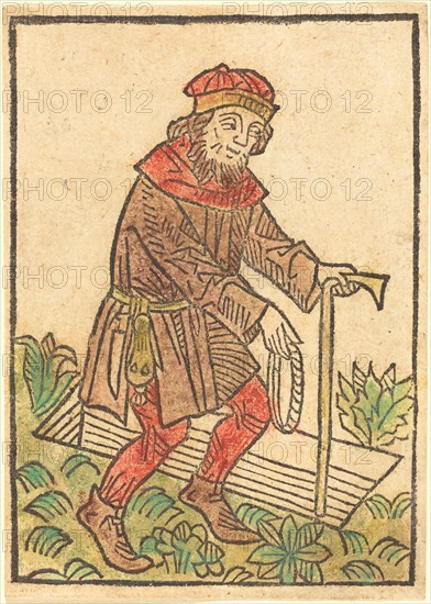 Man Walking Towards a Grave, c. 1495.