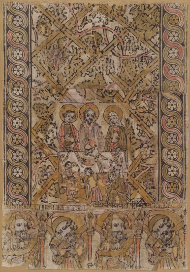 A Lectern Cloth with the Marriage at Cana, c. 1400.