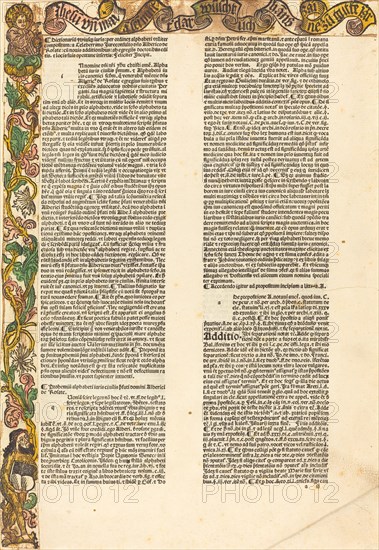 Border from an Almanac, c. 1489.