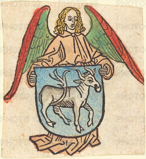 Bookplate of Hilprand Brandenburg of Bibrach, c. 1475.