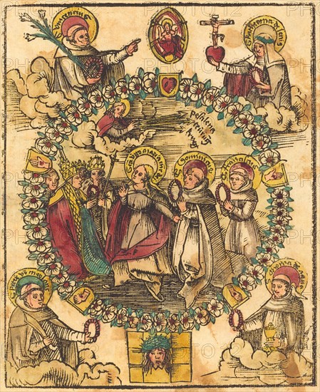 Madonna in a Rosary with Saints, c. 1500.