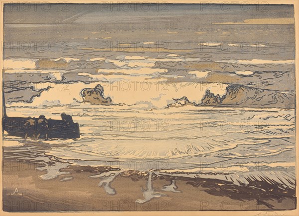 Unfurled Waves, Flood of September 1901 (Les lames deferlent,maree de Septembre 1901), 1901.