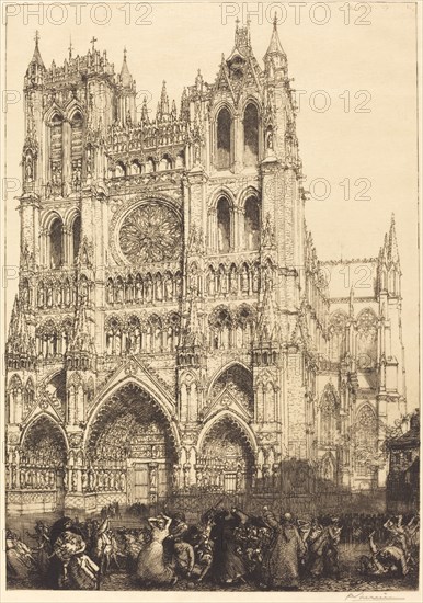 Amiens Cathedral (Cathedrale d'Amiens - Jour d'inventaire), 1907.