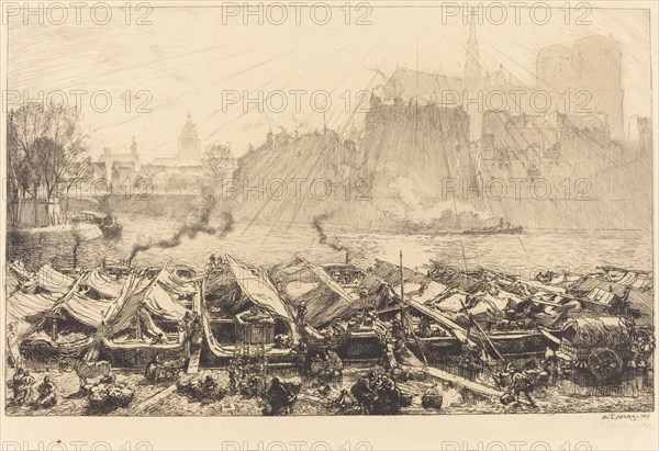 The Great Apple Market (Le grand marche aux pommes), 1917.