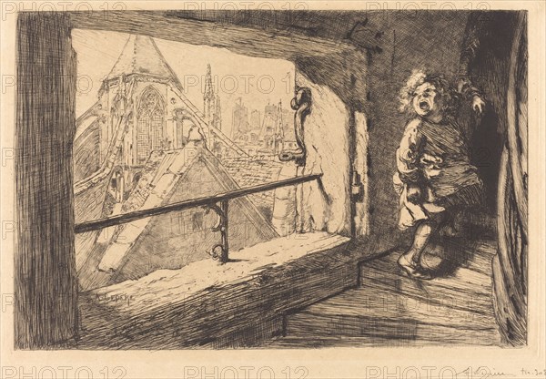 Les toits de Saint-Severin, 1889.