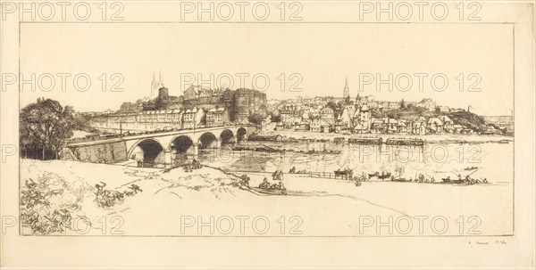 Angers - Panoramic View (Angers - Vue panoramique), 1912.