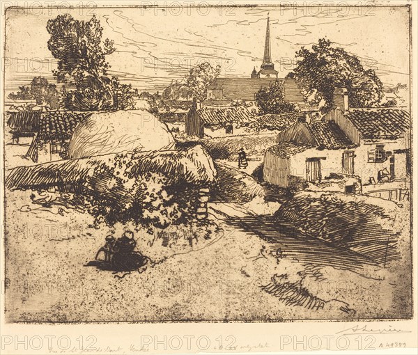 View of St.-Jean-de-Mont, Vendee (Vue de St.-Jean-de-Mont, Vendee), 1892.