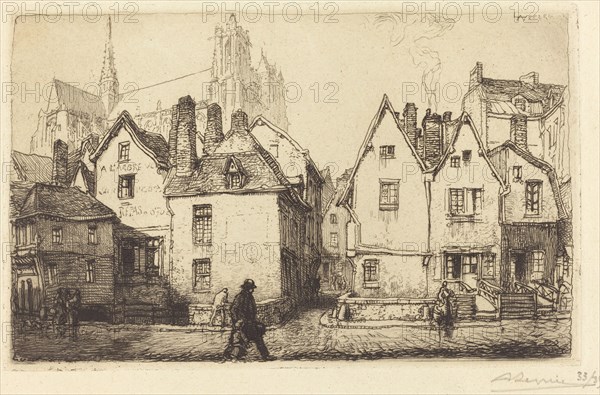 Old Houses at Amiens (Vieilles maisons a Amiens), 1907.