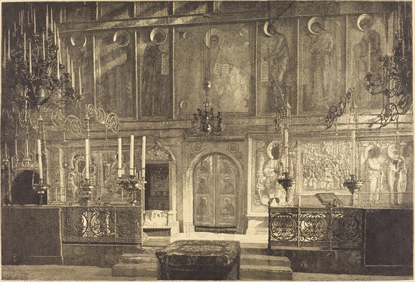 L'Inconestase de la Cathedrale de l'Assomption, 1883.