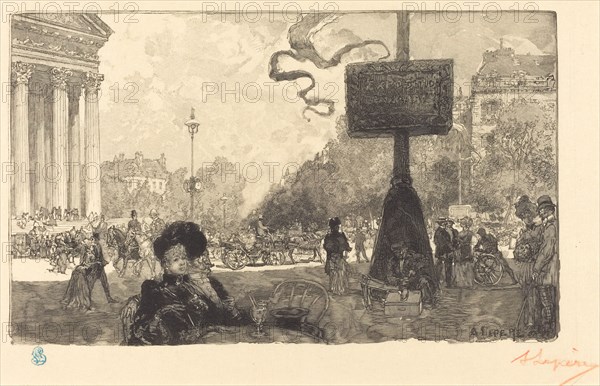 Corner of the Rue Royale (Coin de la rue royale), 1890.