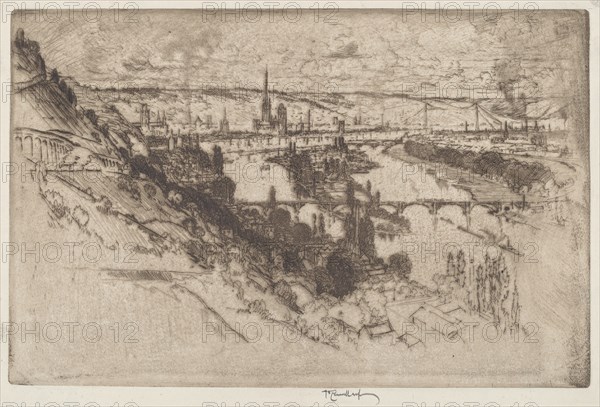 Rouen, from Bon Secours, 1907.