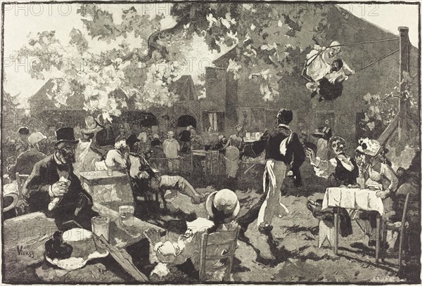Le Cabaret du Coq de Bruyère au Bois de Meudon, 1888.