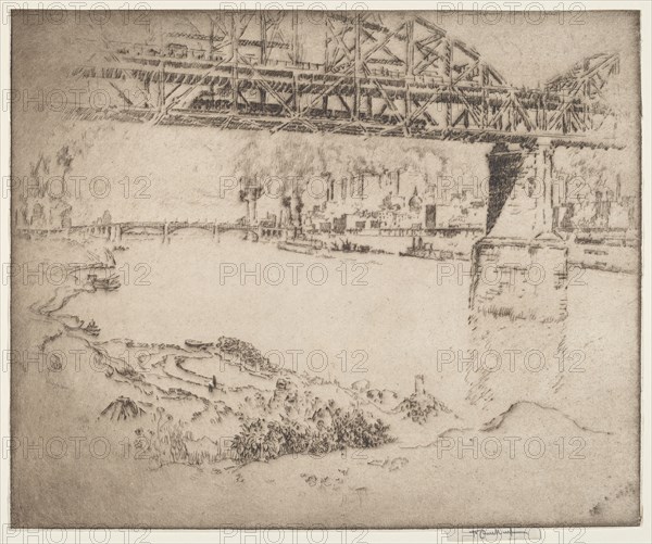 The City Bridge, St. Louis, 1919.