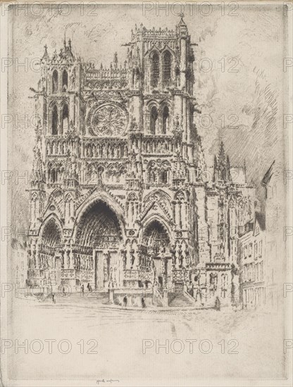 The West Front, Amiens, 1907.