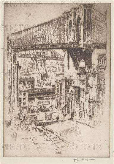 The Bridges, from Brooklyn, 1921.