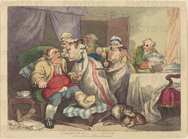 Comfort in the Gout, 1785.