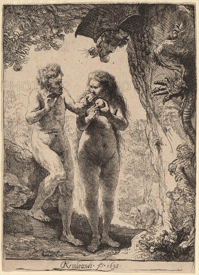 Adam and Eve, 1638.