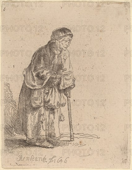 Beggar Woman Leaning on a Stick, 1646.
