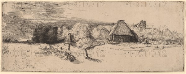 Landscape with Trees, Farm Buildings and a Tower, c. 1651.