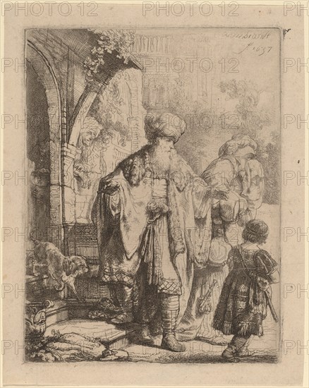 Abraham Casting Out Hagar and Ishmael, 1637.